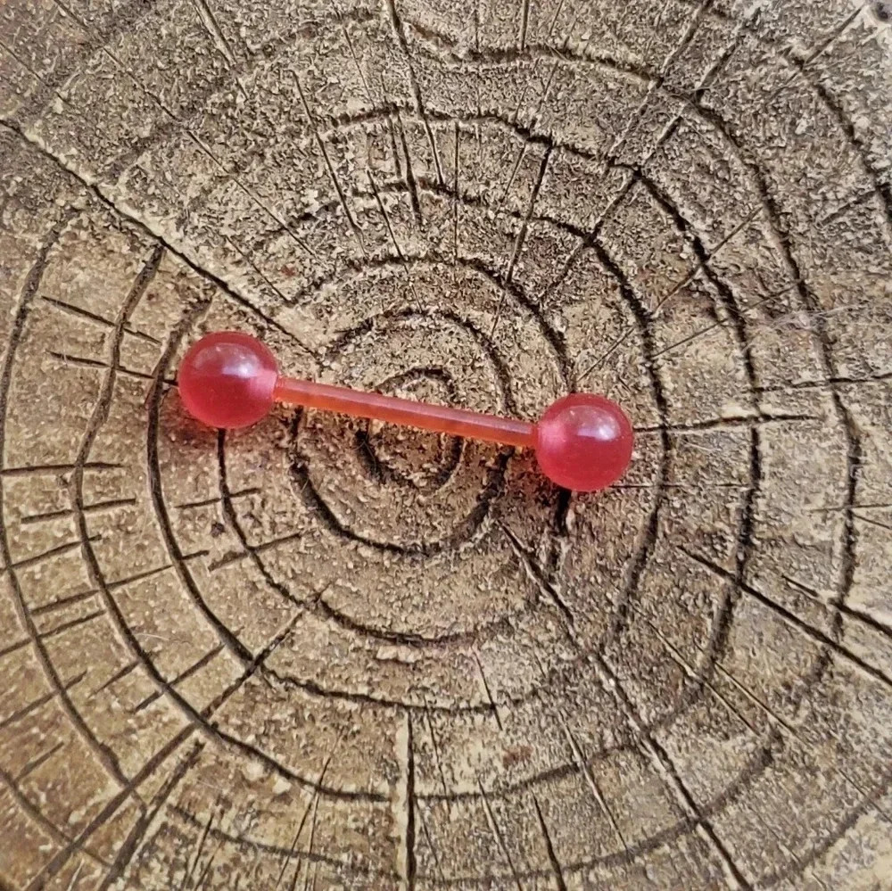 COPY - 14g glow in the dark tongue ring